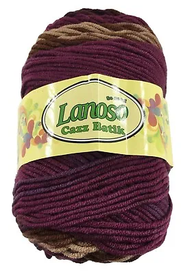 Clearance Rainbow Wool 100g Cazz Batik Yarn Wool Crochet Aran Acrylic Knitting • £1.50