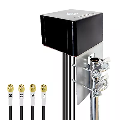 Cellular 5G 4G LTE Antenna 4X4 MIMO 600-8000 MHz Omni WIFI7 M2M IoT L Plate Incl • $249.99