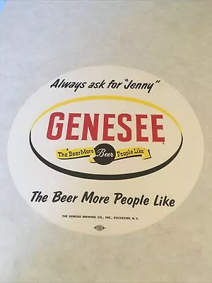 Vintage Genesee Beer  Always Ask For Jenny  Beer Tray Liner-1950s Lot Of 4  • $20