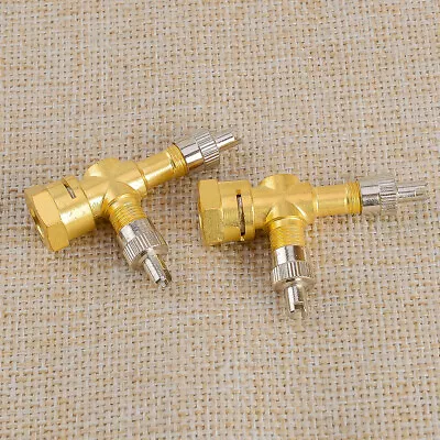 2x 3-Way Valve Stem Port TPMS Tee Adapter Tire Pressure Gauge Connector • $15.22