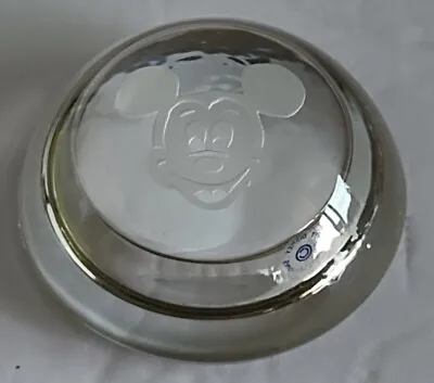 Mickey Mouse Crystal Paperweight Vintage And Rare • $20