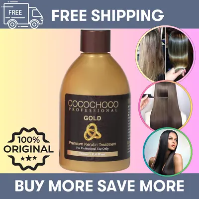 COCOCHOCO GOLD Brazilian Hair Keratin Treatment + SHAMPOO Kit • £12.49