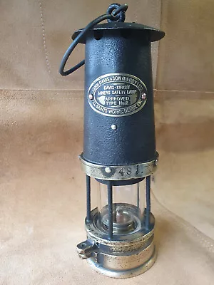 Rare Old Davis Miners Lamp • £175