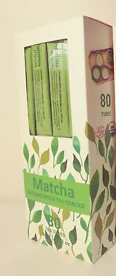 Harmony Pure MATCHA Organic Green Tea Powder 80 Tea Tubes Per Box 1 Box • $18.95