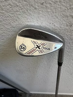 Callaway X Tour Chrome Wedge 56* RH 35 In Steel Shaft Stiff Flex • $38