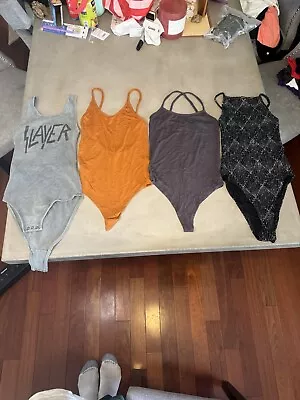 Lot Of 4 Bodysuits New Without Tags 2 H&M 2 Moe’s XS • $37.50