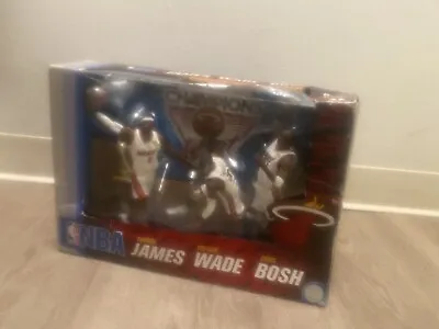 Miami Heat NBA Championship 3 Pack - LeBron James Wade Bosh Mcfarlane • $125