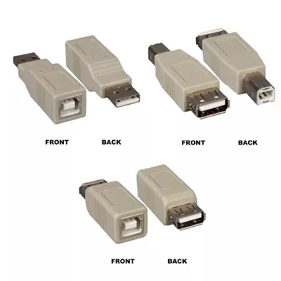 USB 2.0 Type A B Male Female Adapter Gender Changer Converter For Printer PC MAC • $6.96