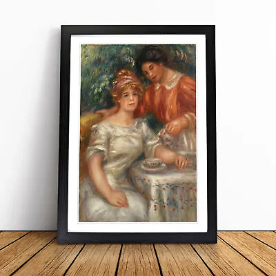 Tea Time By Pierre-Auguste Renoir Wall Art Print Framed Canvas Picture Poster • $21.10