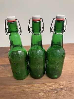$19.99 • Buy 3 Grolsch Swing Top Empty 15.2 Oz Green Beer Bottles Great For Home Brewers