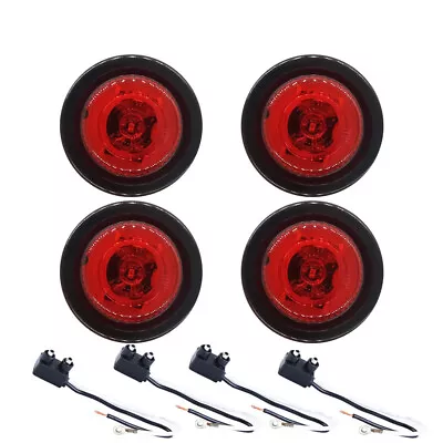 2  LED Trailer Side Marker Lights Round • $9.08