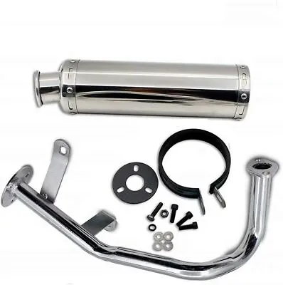 $69.99 • Buy Performance Exhaust Silver  Muffler For GY6 139QMB  4 Stroke 50c-100cc