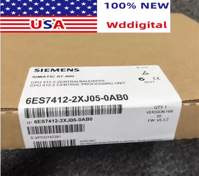 New Factory Sealed 6ES7 412-2XJ05-0AB0 Siemens 6ES7412-2XJ05-0AB0 • $1558