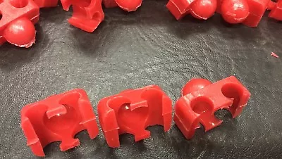 VW AirCooled Beetle Bus Etc. 8mm Spark Plug Wire Clip Set  Red   VRD157 • $8