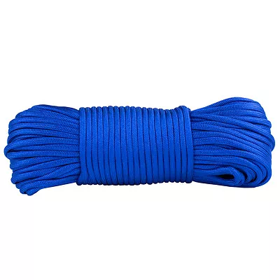 Paracord 100ft Electric Blue Mil Spec 7 Strand Parachute Cord Outdoor Rope 100ft • $11.99
