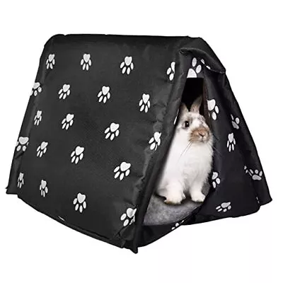  Foldable Rabbit Tent Bed Weatherproof Bunny Warm House Guinea Pig Hideout  • $35.75
