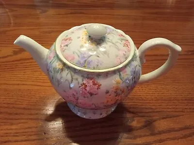 £365.86 • Buy SHELLEY China ~ England ~ MELODY Pattern (24 Oz.) CHINTZ Teapot - Excellent!