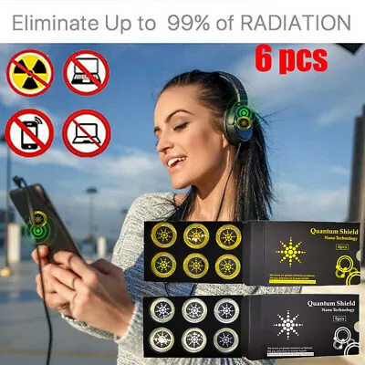 £4.04 • Buy 6Pcs Anti Radiation Protection Sticker EMF Protector Quantum Shield For Phone