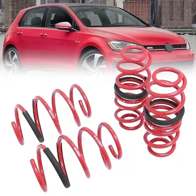 Megan Red Euro-Version Lowering Springs Kit For 15-21 Volkswagen Golf / GTI MK7 • $164.68