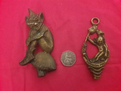 £4.99 • Buy Vintage Brass Cornish Pixies
