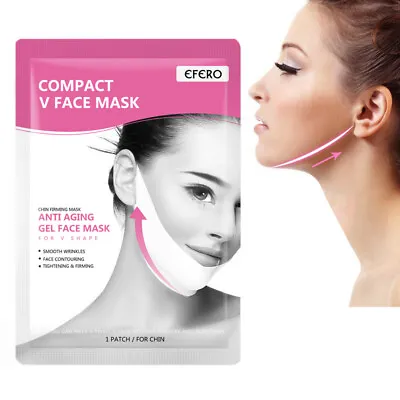 Compact V Face Mask For V Shape Ear Hook Anti-aging Tightening Gel Sleeping Mask • £4.50