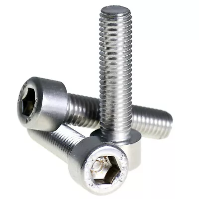£2.69 • Buy M1.6 M2 M2.5 M3 M4 M5 M6 M8 M10 M12 A2 Stainless Steel Socket Cap Screws Bolts