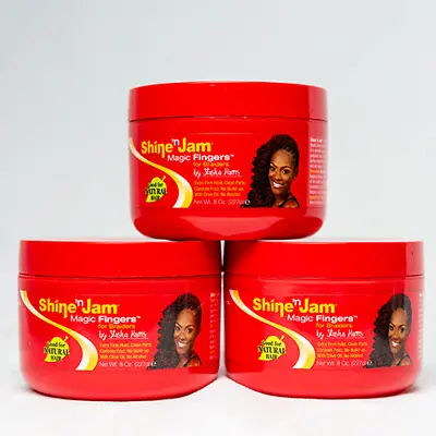 3PCS Ampro Shine'N Jam Magic Fingers For Braiders Extra Firm Holds 8 OZ FAST SHI • $41.99