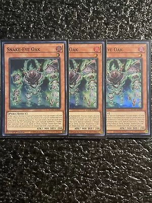 Yugioh! - 3x Snake-Eye Oak AGOV-EN008 Super Rare 1st Edition Near Mint • $2.79