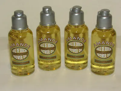 4 L'Occitane Amande Shower Oil 1.1 Oz 35 ML Each Travel Size Amande Cleanser Lot • $15.90