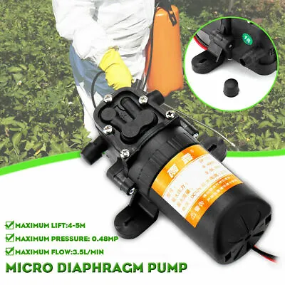 12V Water Pump 70PSI Self Priming Pump Diaphragm High Pressure Automatic Switch • $26.89