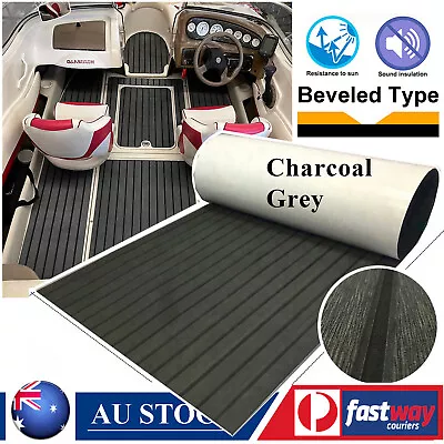 240×90cm EVA Foam Boat Decking Sheet Marine Yacht Teak Flooring Carpet Charcoal • $52.78