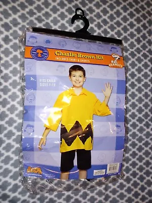 Peanuts Charlie Brown Kit Fits Size 7-10 By Rasta Imposta Shirt & Shorts  • $9.38