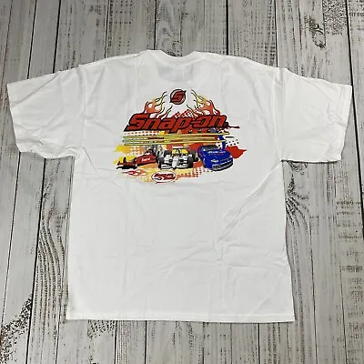 Nos Vtg 90s Snap-on Tools Racing Double Sided Graphic Promo T-shirt Mens Xl Rare • $34.99