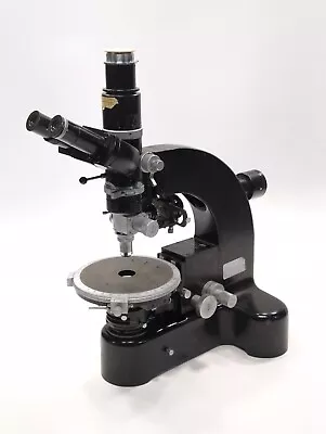 Leitz Wetzlar Ortholux Trinocular Microscope - Objective + Rotating Stage 717930 • $825