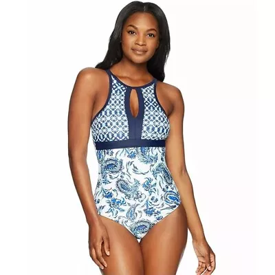 Boutique Costal Blue Blue Floral Monokini Size Xs new With Tag • $10.63