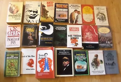 Lot Of 21 Vintage Paperback Books Vintage Novels Classics Instant Library • $19.95