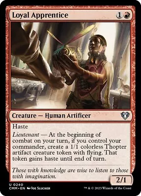 MTG Loyal Apprentice - Commander Masters - CMM - Red - NM - Fast Free Shipping! • $2.19