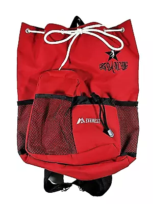 Red Everest Drawstring Backpack Dance Gear Bag Adult Or Youth Size With Pockets • $11.69