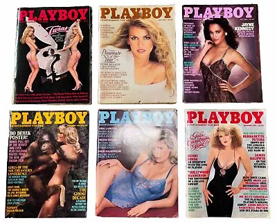 Playboy Magazine 1981 Lot Of 6 - (6 Issues) W/ Centerfolds - Bo Derek Poster • $19.99