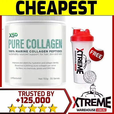 X50 Pure 100% Marine Collagen Peptides 30 Srv //support Hair And Skin Nails • $41.95