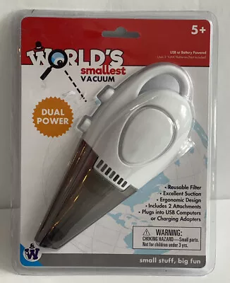 Worlds Smallest Vacuum Cordless USB Battery Power Small Stuff Big Fun Sealed New • $22.50