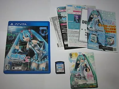 Hatsune Miku Project Diva F 2nd +card Japanese PS Vita Japan Import US Seller • $23.99