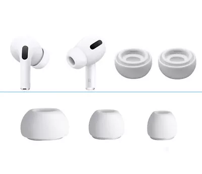 $8.99 • Buy 6xReplacement Silicone Ear Tips For Apple Airpods Pro 3 Accessories Cover(S/M/L)