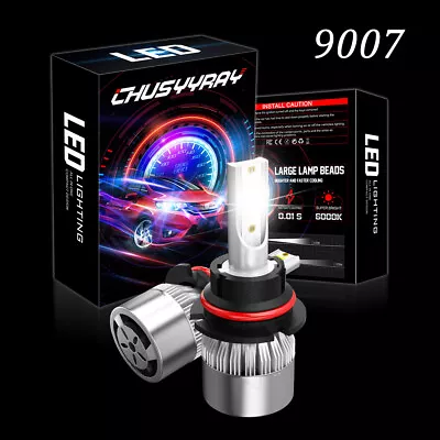 240W/pair 9007 HB5 LED Headlight Bulbs High Low Beam 6000K White Super Bright • $16.79