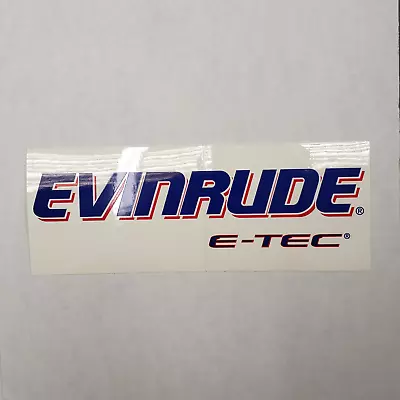 Evinrude E Tec 8  Decal White/ Blue/ Red • $12