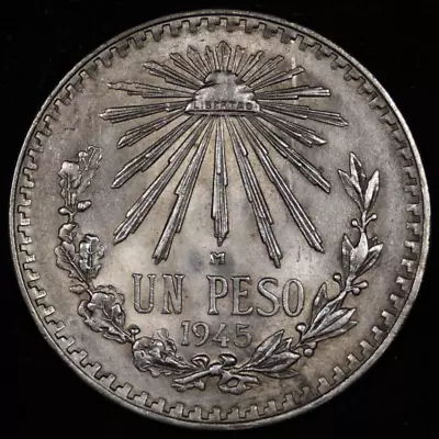 1945 Mexico Silver Peso Uncirculated • $19.99