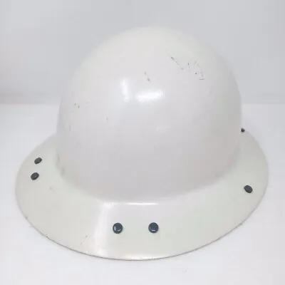 *READ* Vintage Full Brim Fibreglass MSA Mine Safety Appliances Protective Hat • $34.95
