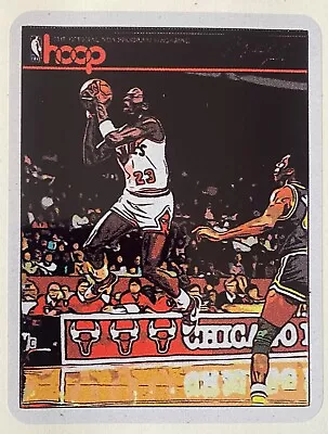 Michael Jordan Hoop Program 1985 Comic Style Vinyl Sticker 3 1/4  X 4 1/4  • $5