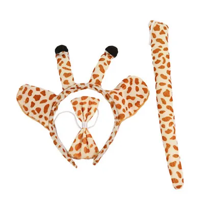 3pcs Fancy Dress Up Set- Head Band Ears Bow Tie & Tail- 5 Animal Designs • £3.99