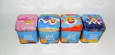 Baby Shark Mini Tin Set Of (4) Charmstickersmagnets & 1 Mini Plush Blind Bag • $24.95